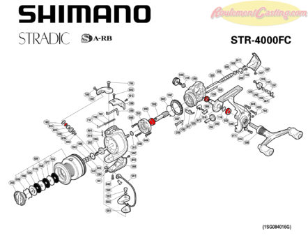 Schéma Shimano Stradic 4000 FC | RoulementCasting.com