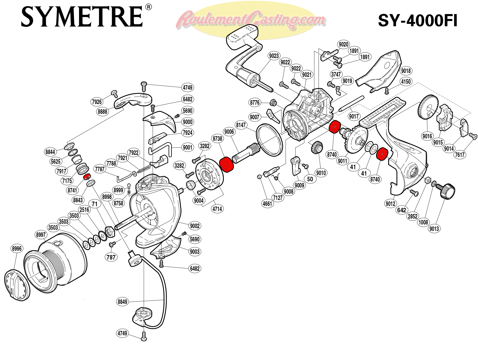 Schema Shimano Symetre 4000 FI